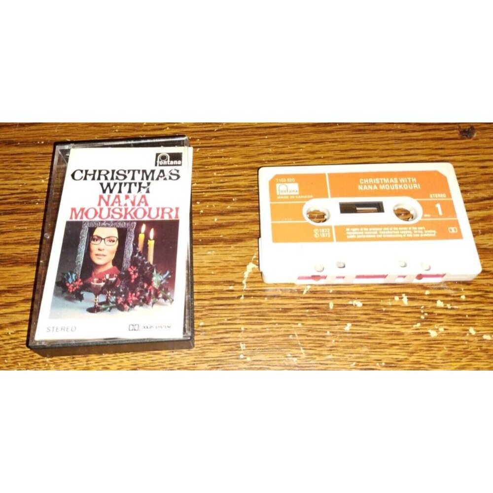Christmas with Nana Mouskouri on cassette (Polygram Records Canada, 1972)